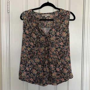 LOFT - Floral Flowy Blouse Medium